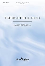I Sought the Lord SATB choral sheet music cover Thumbnail